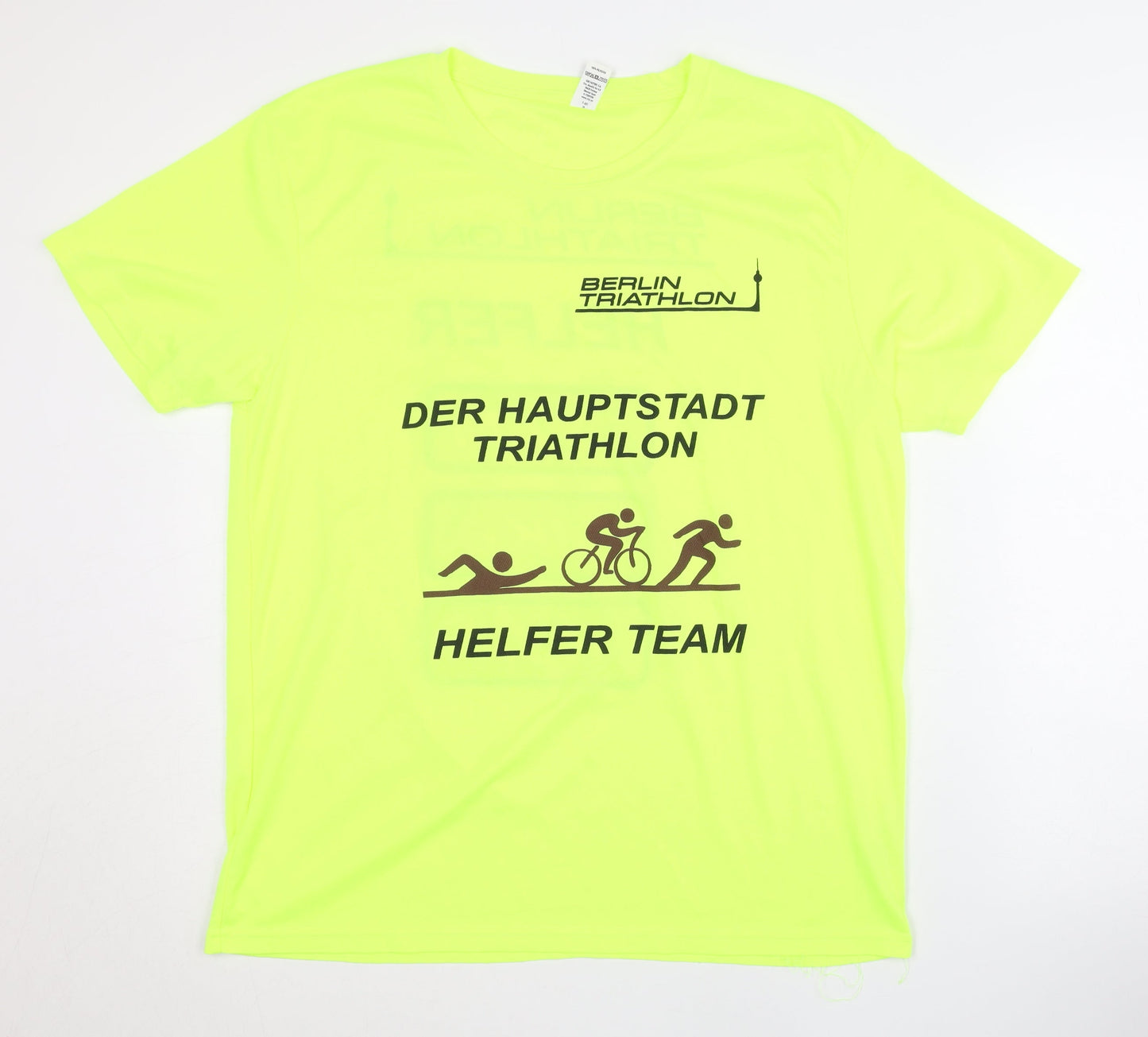 Roly Unisex Yellow XL Triathlon T-Shirt