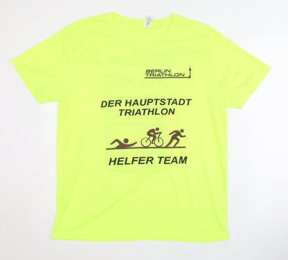 Roly Unisex Yellow XL Triathlon T-Shirt