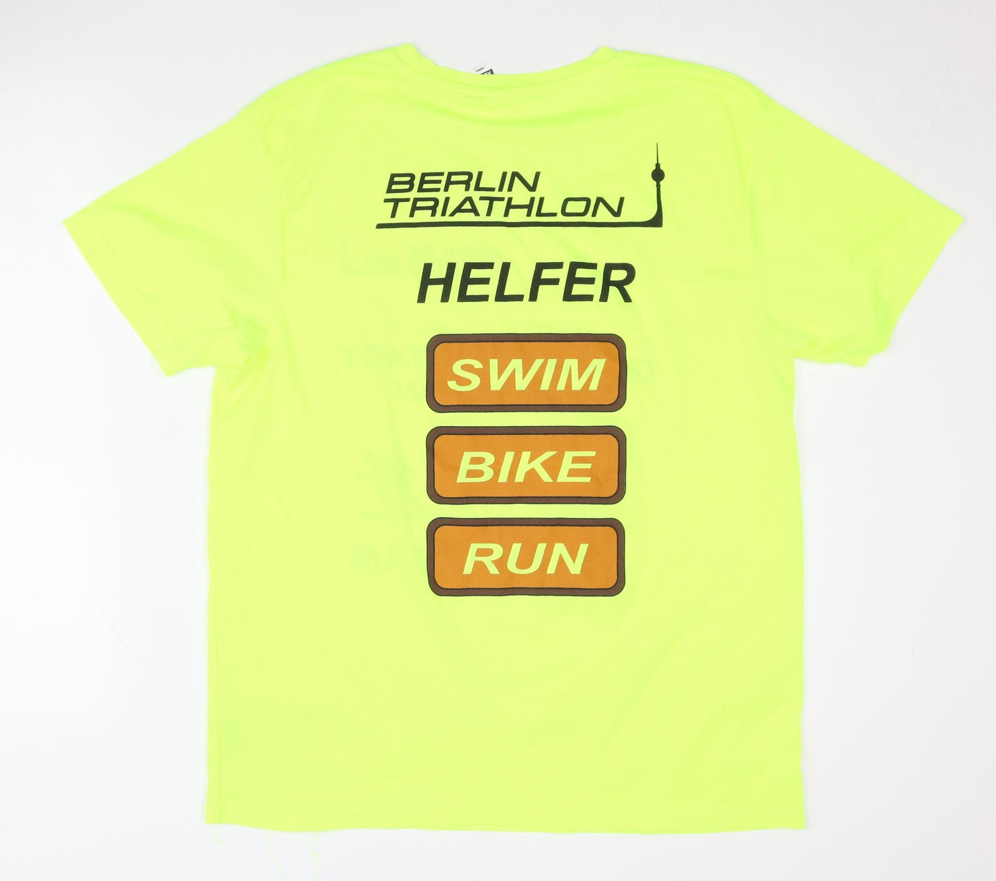 Roly Unisex Yellow XL Triathlon T-Shirt