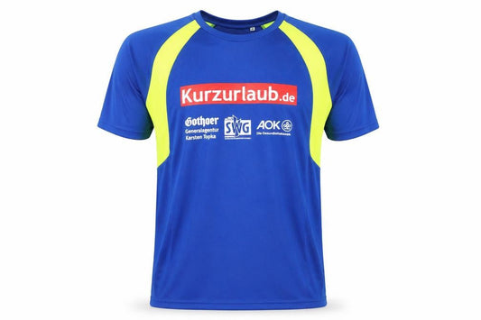 NATH Men's Blue Graphic Running T-Shirt Size M