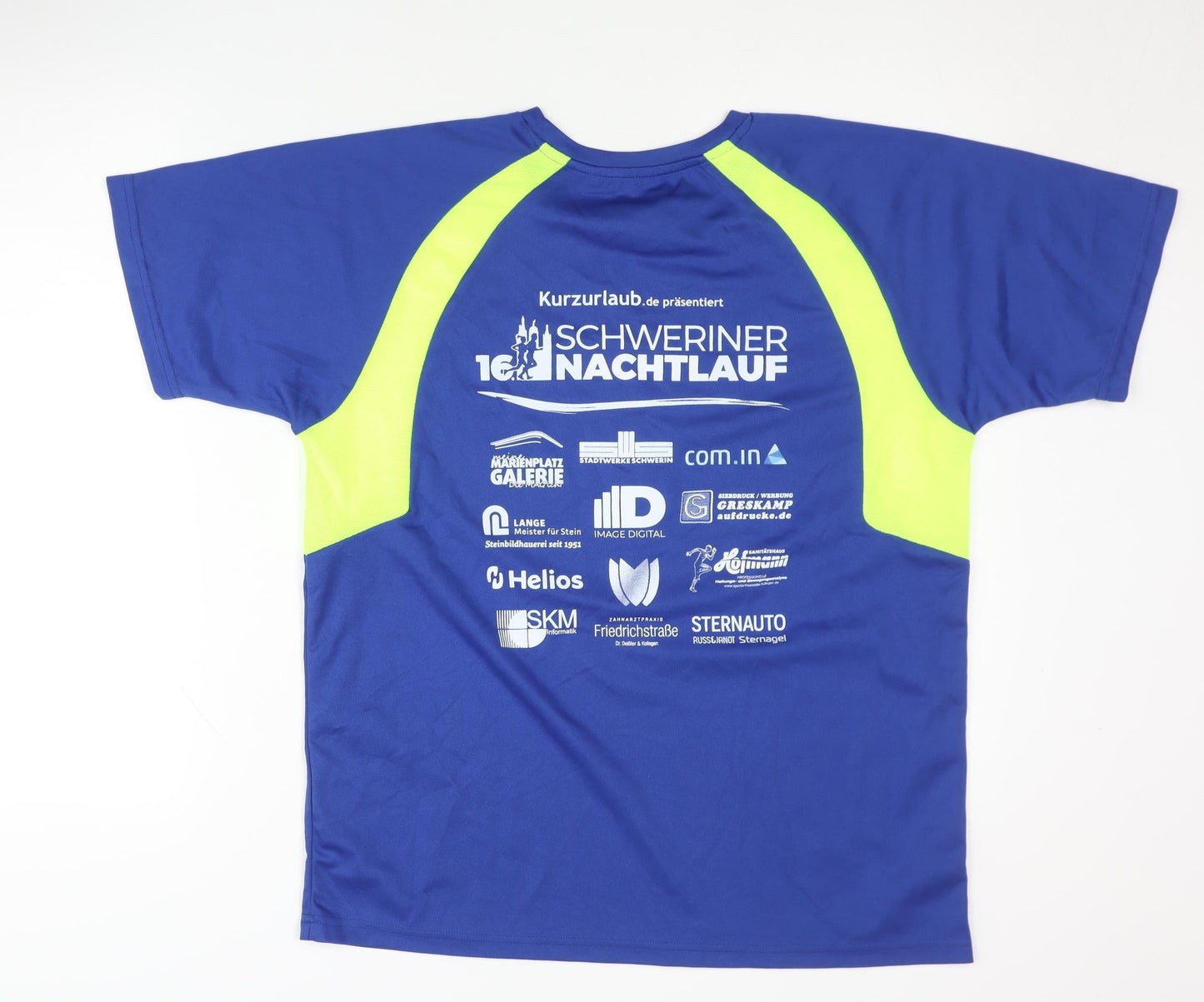 NATH Men's Blue Graphic Running T-Shirt Size M
