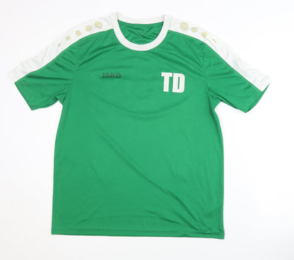 Jako Men's Green Football Jersey T-Shirt L