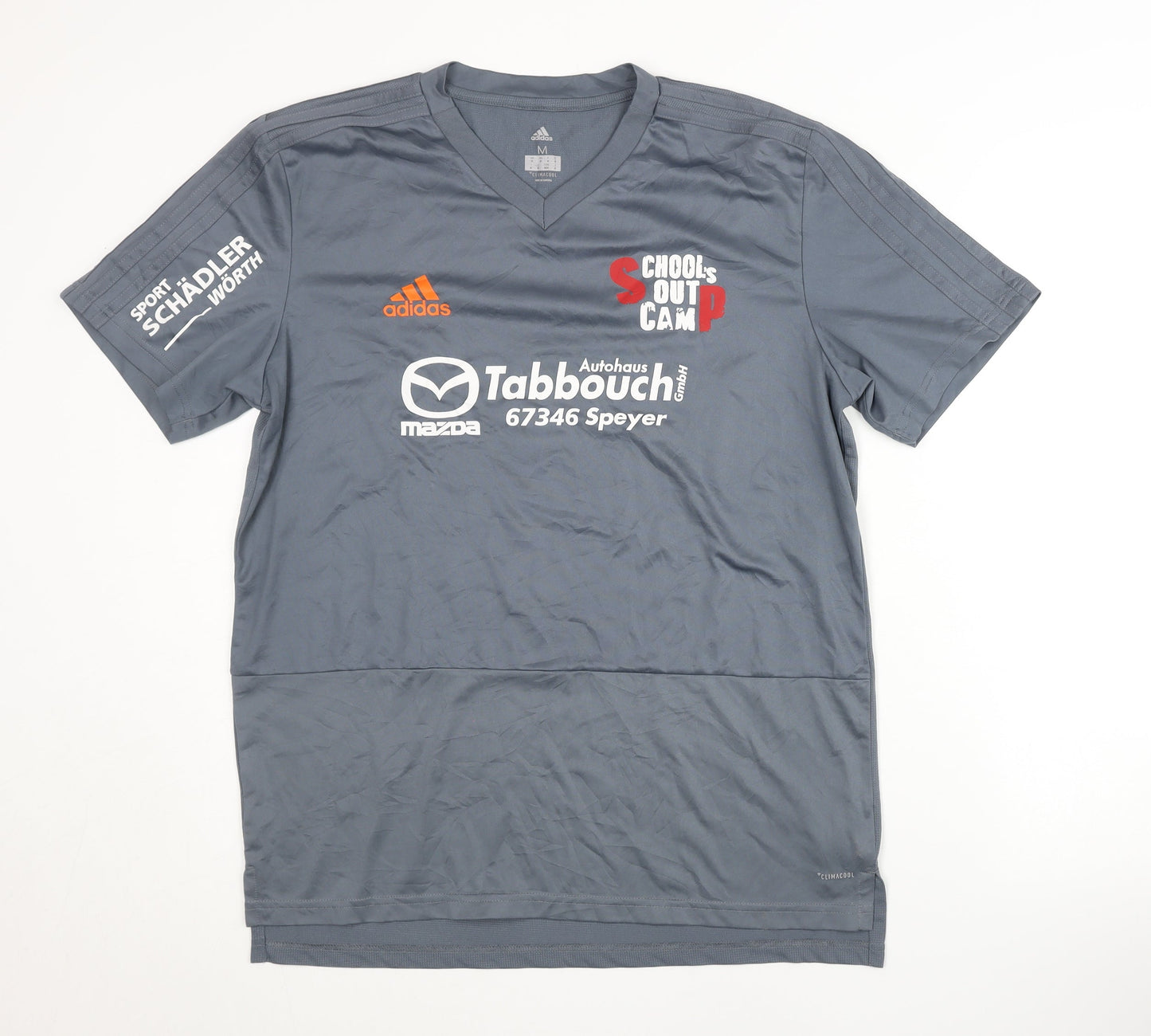 Adidas Men's Grey Football Jersey T-Shirt M