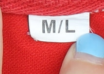 Men's Red Soccer Jersey T-Shirt, Size M, Polyester