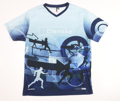 Newline Men's Blue Running T-Shirt, Medium, Breathable