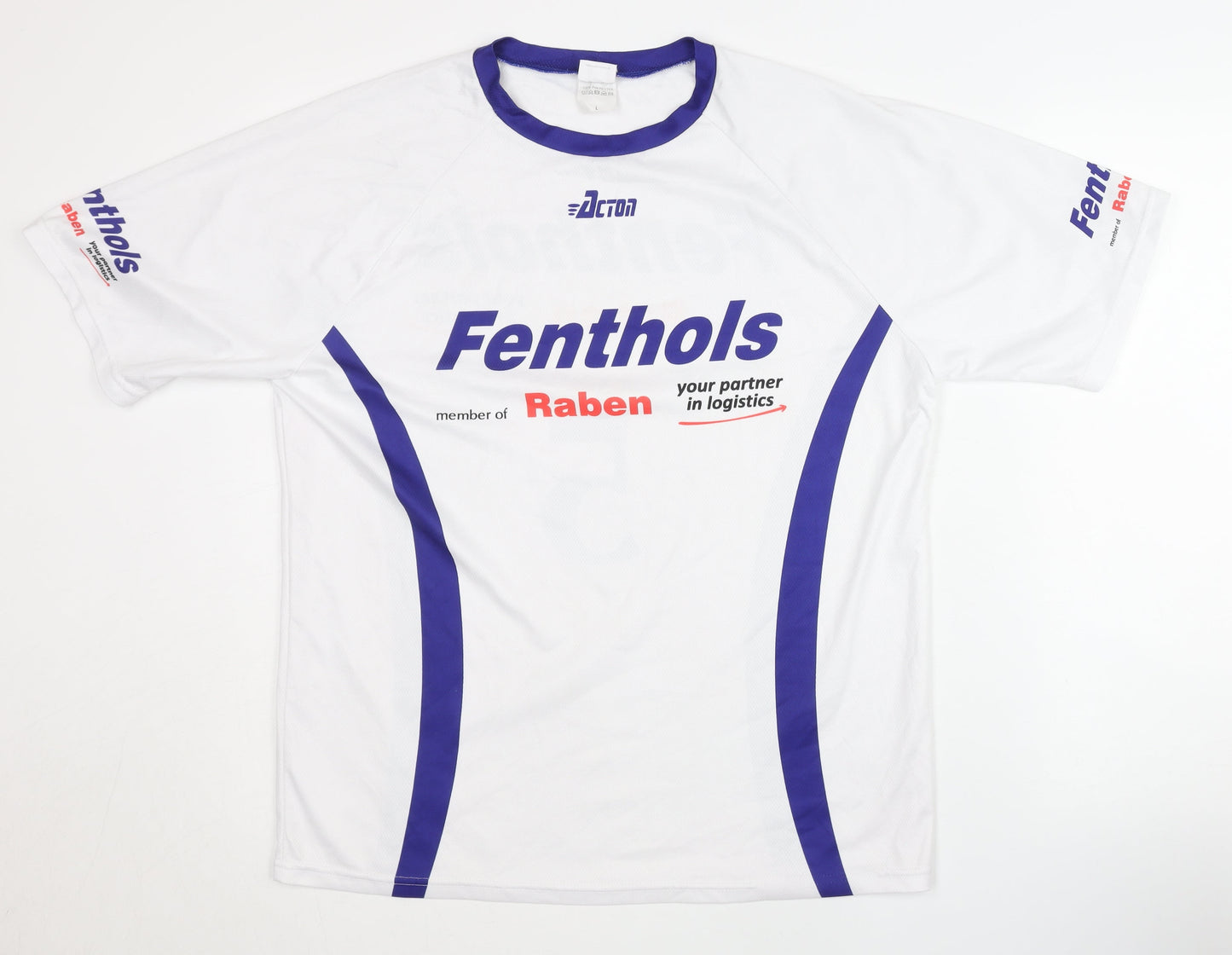 Acton Men's White L Jersey T-Shirt Fenthols
