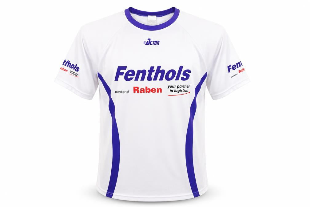 Acton Men's White L Jersey T-Shirt Fenthols