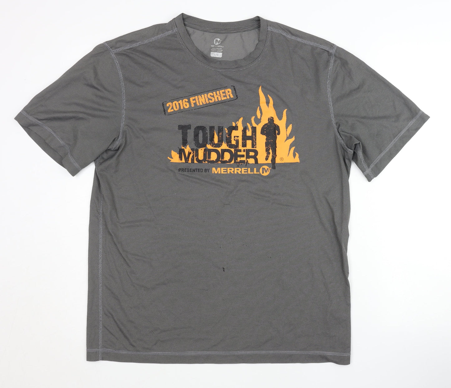 Merrell Men's Grey L T-Shirt, Graphic Print, Sportswear
