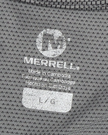 Merrell Men's Grey L T-Shirt, Graphic Print, Sportswear