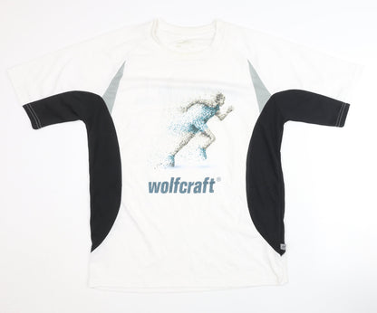 James & Nicholson Men's XL Running T-Shirt White