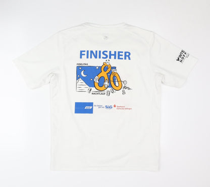 JAKO Men's White Graphic Running T-Shirt, Size M