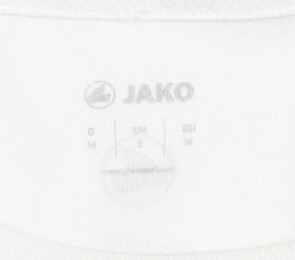 JAKO Men's White Graphic Running T-Shirt, Size M