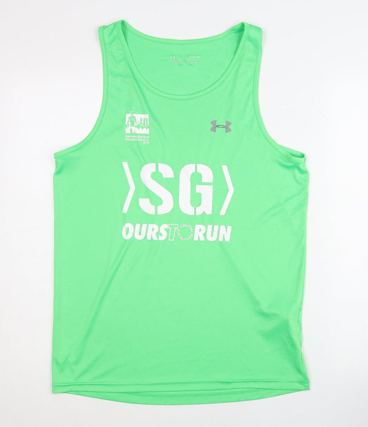 Under Armour Men's Green Tank Athletic M