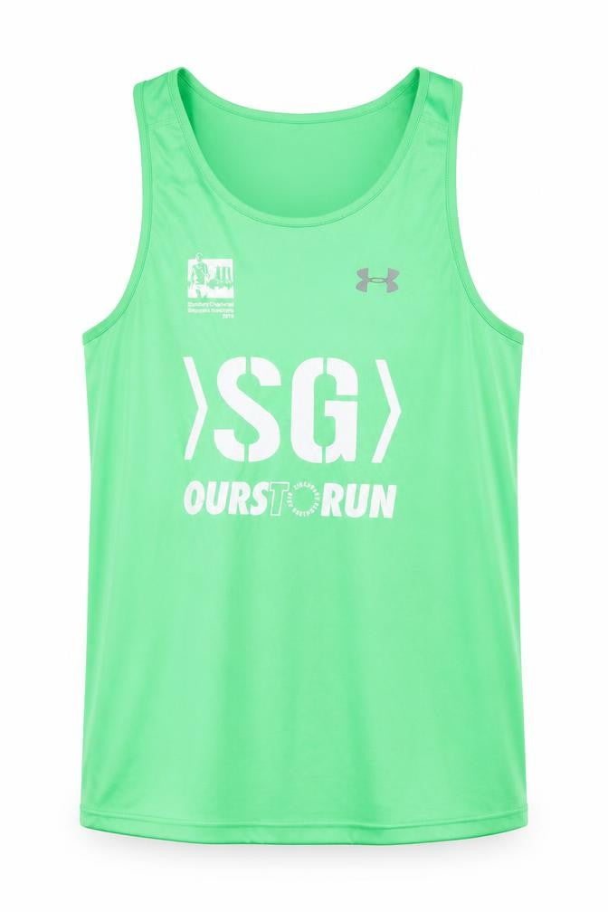 Mens UK Size M Under armour Green Running & Jogging Tank
