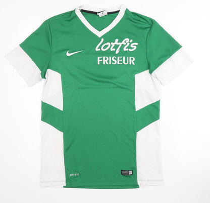 Nike Men's Green Short Sleeve Jersey T-Shirt M