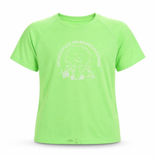 Fruit of the Loom Girls Green Short Sleeve Basic T-Shirt