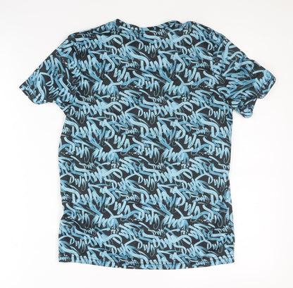 C&A Boys Blue Graphic Print T-Shirt Size 18