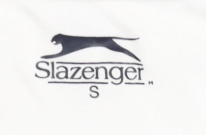 Slazenger Men's White/Black T-Shirt Size S for Gym