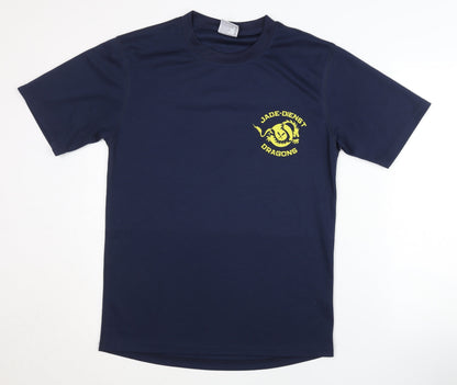 Tee Jays Men's Blue Medium Basic T-Shirt
