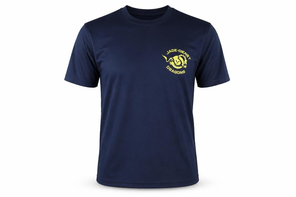 Front view of Tee Jays Men's Blue Medium Basic T-Shirt