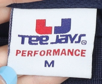 Tee Jays Men's Blue Medium Basic T-Shirt