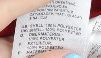 Adidas Men's Red Polo Shirt Medium Jersey