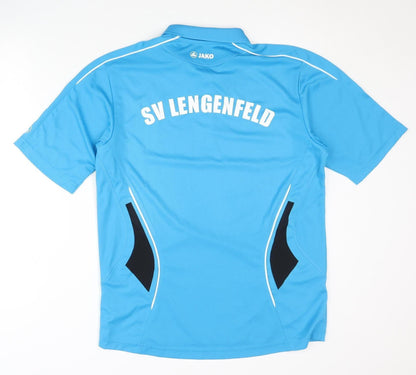 Jako Men's Blue Polo Shirt Medium Logo