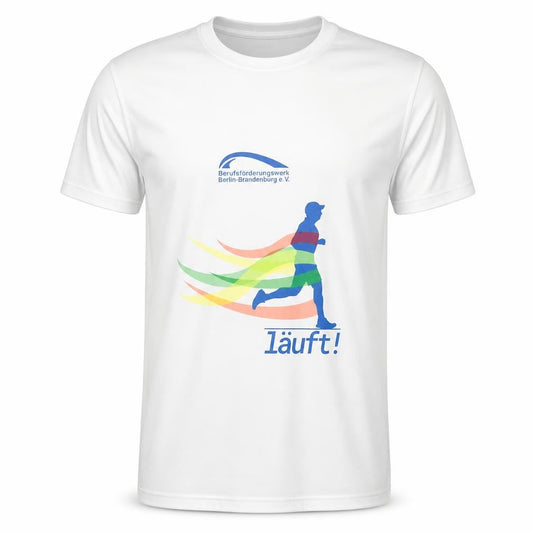Berufsförderungswerk Men's White Graphic T-Shirt M - Sports Activewear