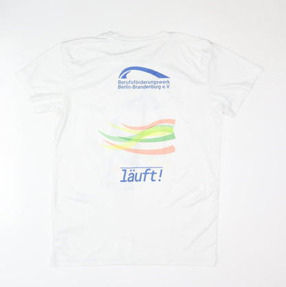 Berufsförderungswerk Men's White Graphic T-Shirt M - Sports Activewear