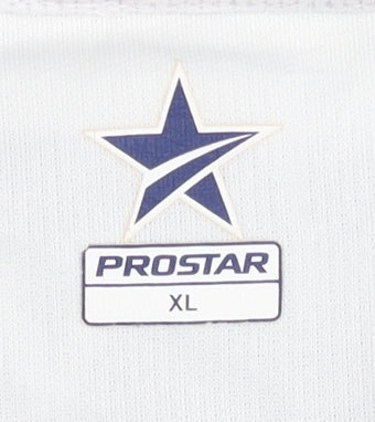 Prostar Men's White Jersey XL with Logo Accents