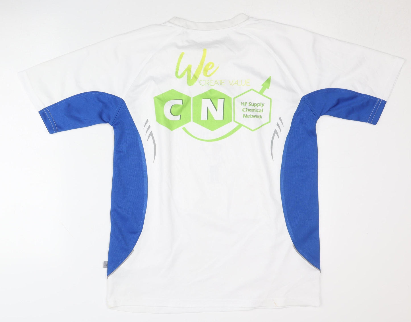 James & Nicholson Men's Blue & White Graphic T-Shirt