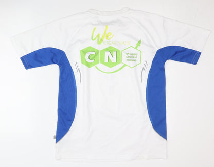 James & Nicholson Men's Blue & White Graphic T-Shirt