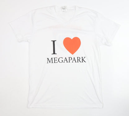 Mega Park Unisex White T-Shirt L Party Fun