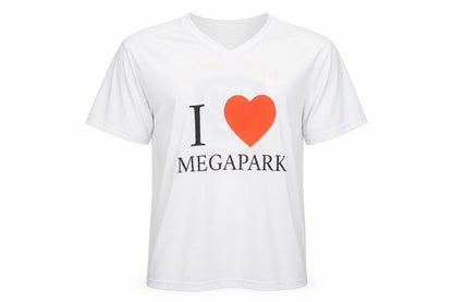 Unisex Adults UK Size L Mega Park White  T-Shirt