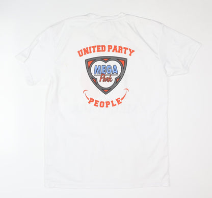 Mega Park Unisex White T-Shirt L Party Fun