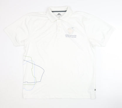 Tee Jays Men's White Polo Shirt L