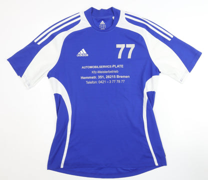 Adidas Men's Blue Jersey - Athletic Football L