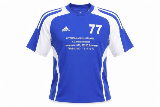 Mens UK Size L adidas Blue Football Jersey
