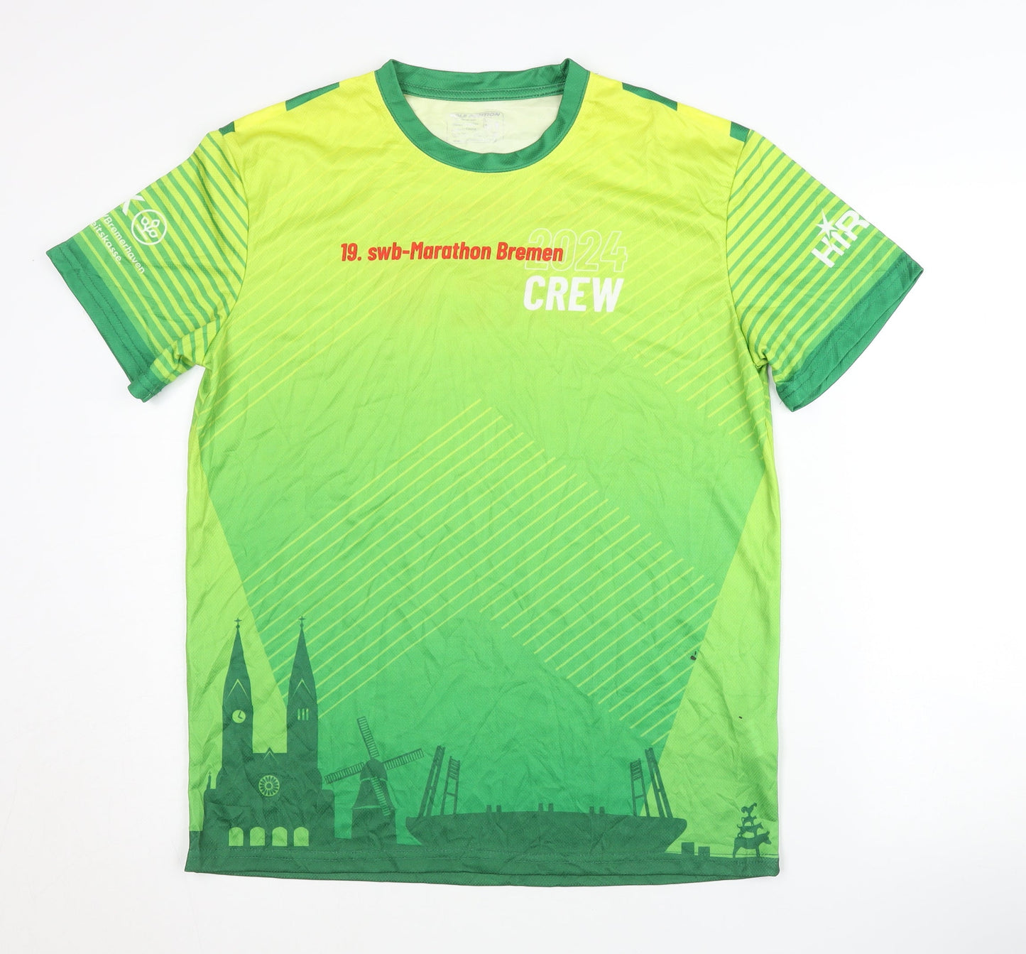Pole Position Men's Green M Running T-Shirt Jersey