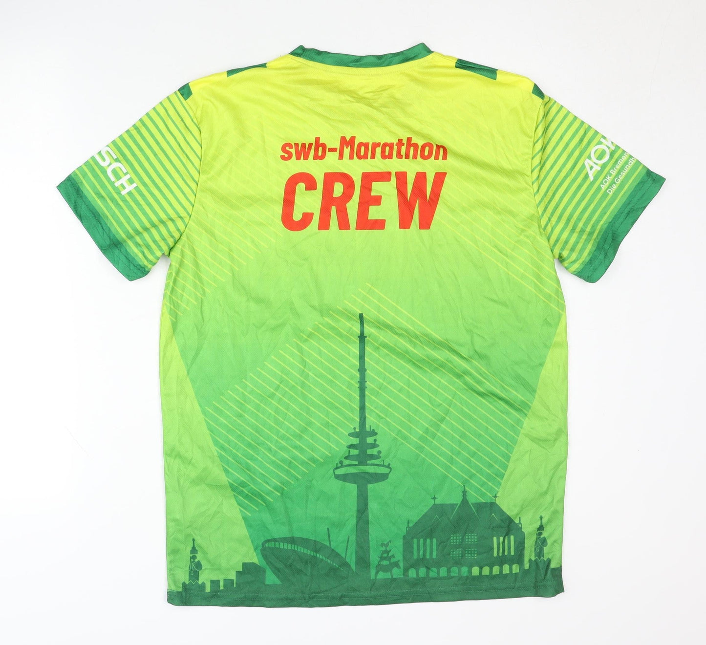 Pole Position Men's Green M Running T-Shirt Jersey