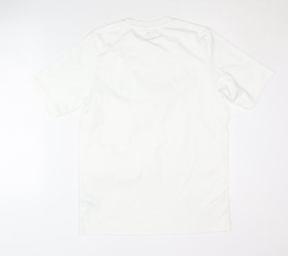 Jako Men's White S T-Shirt Logo Sports Activewear