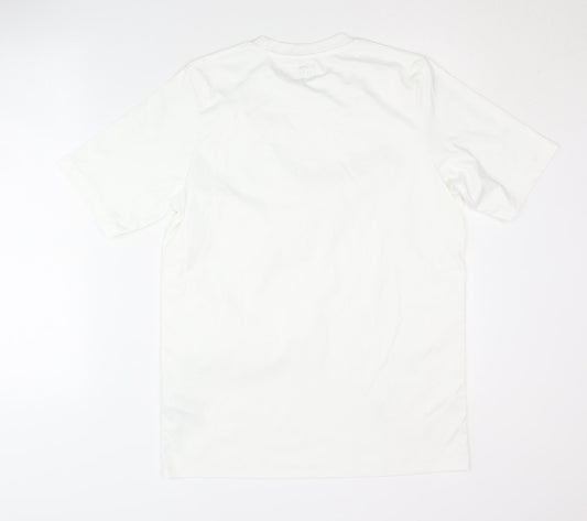 Jako Men's White S T-Shirt Logo Sports Activewear