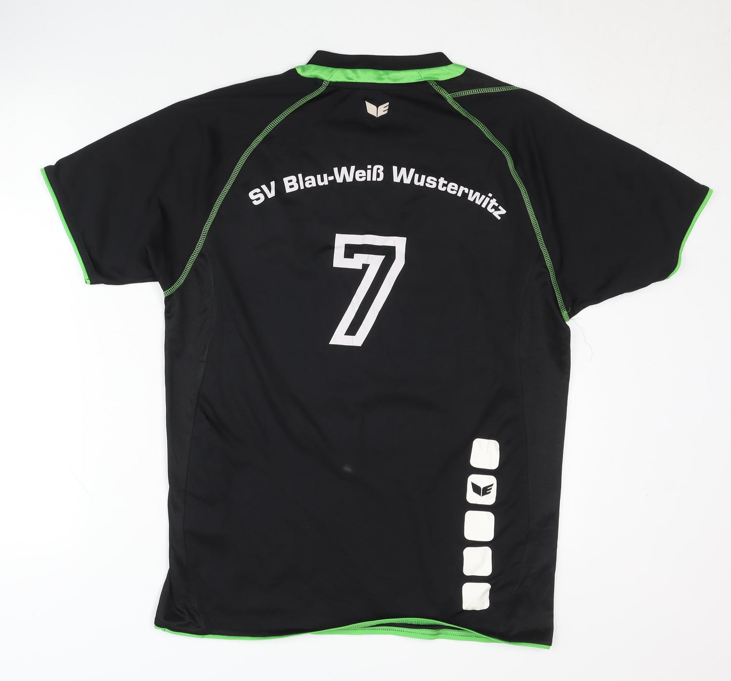 Erima Men's Black Football Jersey T-Shirt L