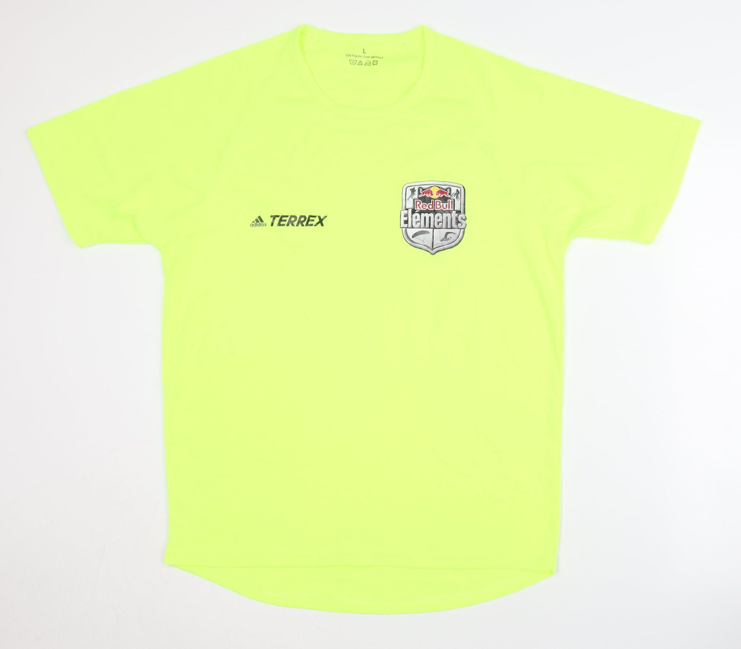 Adidas Men's Yellow T-Shirt L Basic Athletic