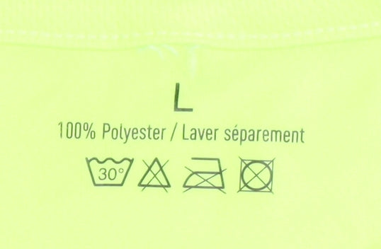 Adidas Men's Yellow T-Shirt L Basic Athletic