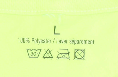 Adidas Men's Yellow T-Shirt L Basic Athletic