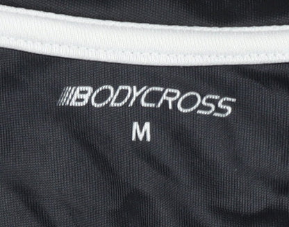 Bodycross Men's Black Blue Medium Running T-Shirt