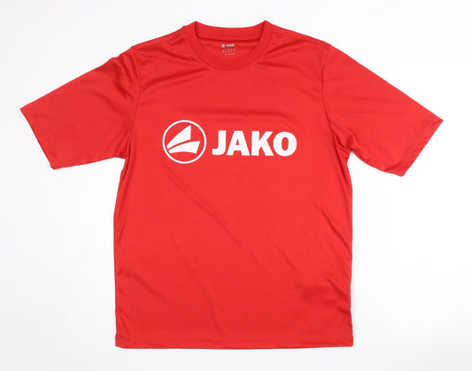 JAKO Men's Red Jersey T-Shirt, Size S