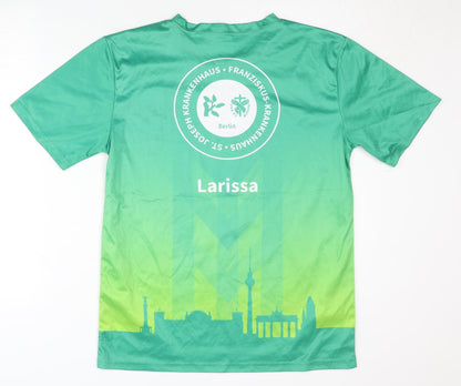 Berlin Unisex Green Graphic Print Jersey T-Shirt M