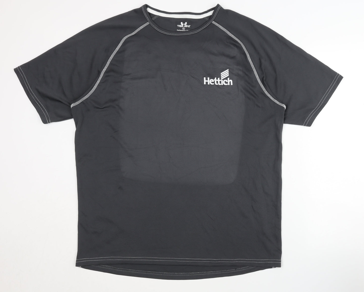Tee Jays Men's Black XL Sports T-Shirt